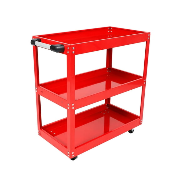 3 Tier Rolling Tool Cart Mechanic Tool Cart with Lockable Wheels 330LB Capacity