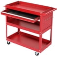3 Tier Rolling Tool Cart on Wheels,Metal Heavy Duty Utility Cart with ...