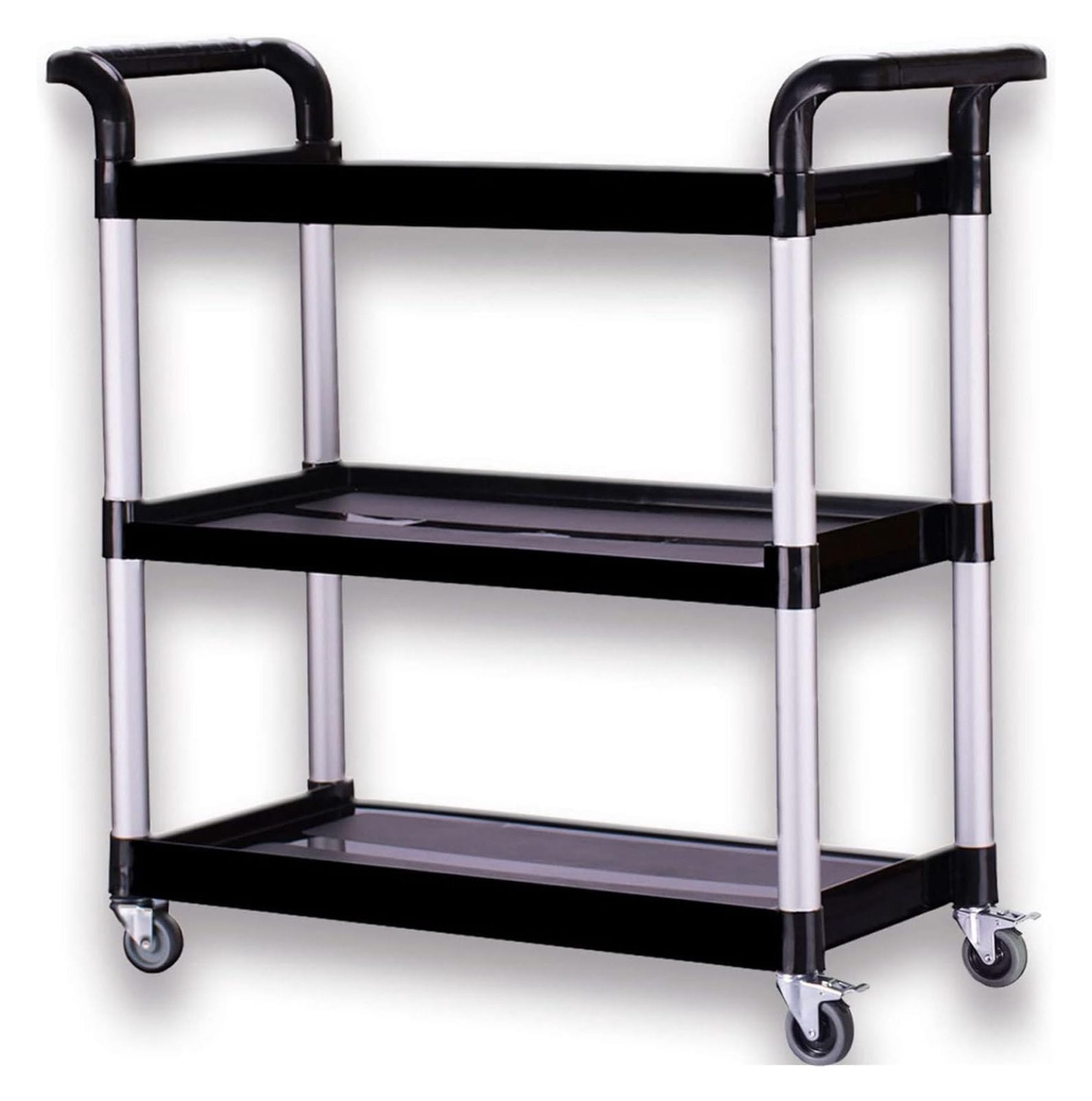 3Tier Rolling Utility Cart, Restaurant Cart, Food Service Cart with