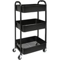 3Tier Rolling Utility Cart with Caster Wheels,Easy Assembly, for