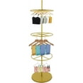 thumbnail image 1 of 3-Tier Rotatable Round Garment Rack Underwear Display Stands Round Clothing Rack Boutique Clothing Rack Gold Retail Clothing Rack for Underwear Shorts Scarf, 1 of 9