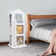 thumbnail image 1 of Freestanding Storage Organizer, Holder Book Rack for Kids&Adults, Multi-Functional Bookshelf Organizer Rotating Bookshelf, 360 Display Floor Standing Bookcase, Spinning Shelf Storage Rack, 1 of 26