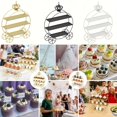 3-Tier Rotating Cake Display Stand with Wheels for Events - Walmart.com