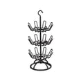 thumbnail image 1 of 3 Tier Rotating Shoe Drying Rack, 37.8 Inch Height Stable Frame Multi Angle Placement, Vertical Space Saving Footwear Organizer for balcony drying, courtyard storage and daily shoe finishing, 1 of 6