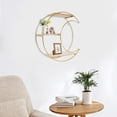 thumbnail image 1 of 3-Tier Round+ Moon Storage Display Rack Storage Display Rack Wall Mounted Shelf 10*29cm for Living Rooms, Bedrooms, Kitchens, 1 of 22