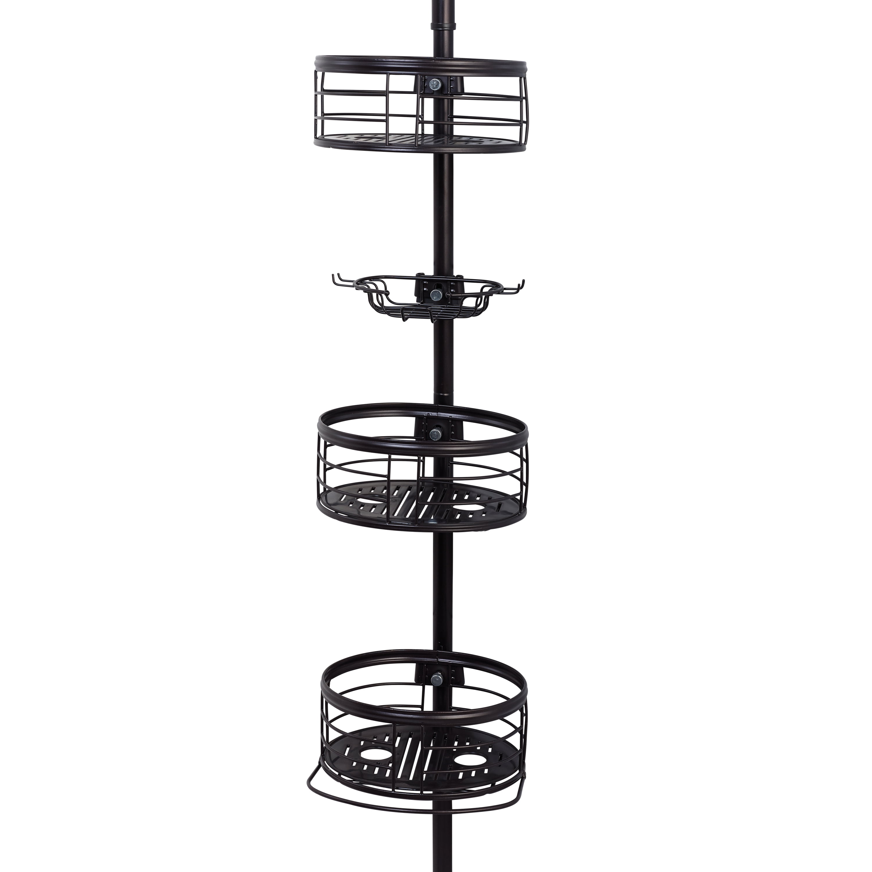 3-Shelf Tension Pole Shower Caddy, Oil-Rubbed Bronze floating