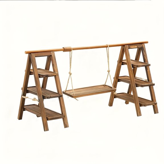 3-Tier Rustic Wooden Cupcake Display Stand, Multi-Layer Dessert Table Shelf for Wedding Party Event Decor, Easy Assembly Durable Frame