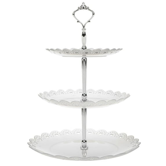 3 Tier Serving Tray Cupcake Stand Tiered Tray Stand for party Kids Birthday Tea Party Baby Shower