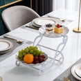 thumbnail image 1 of 3 Tier Serving Tray, Tiered Dessert Stand for Fruit, Candy, and Dry Fruit Display, Multipurpose Serving Platter for Wedding, Party, Living Room, and Home Decor, 1 of 9