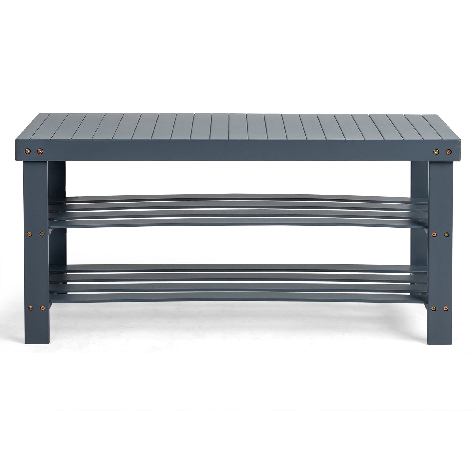 3 Tier Shoe Rack Seamless Top Bamboo