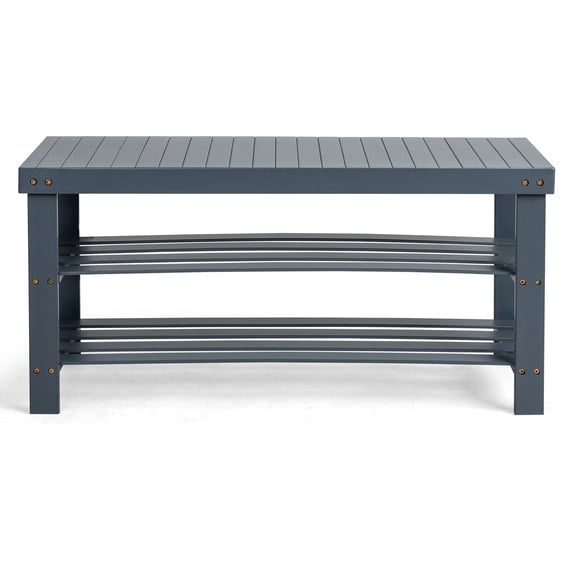 3 Tier Shoe Rack Seamless Top Bamboo