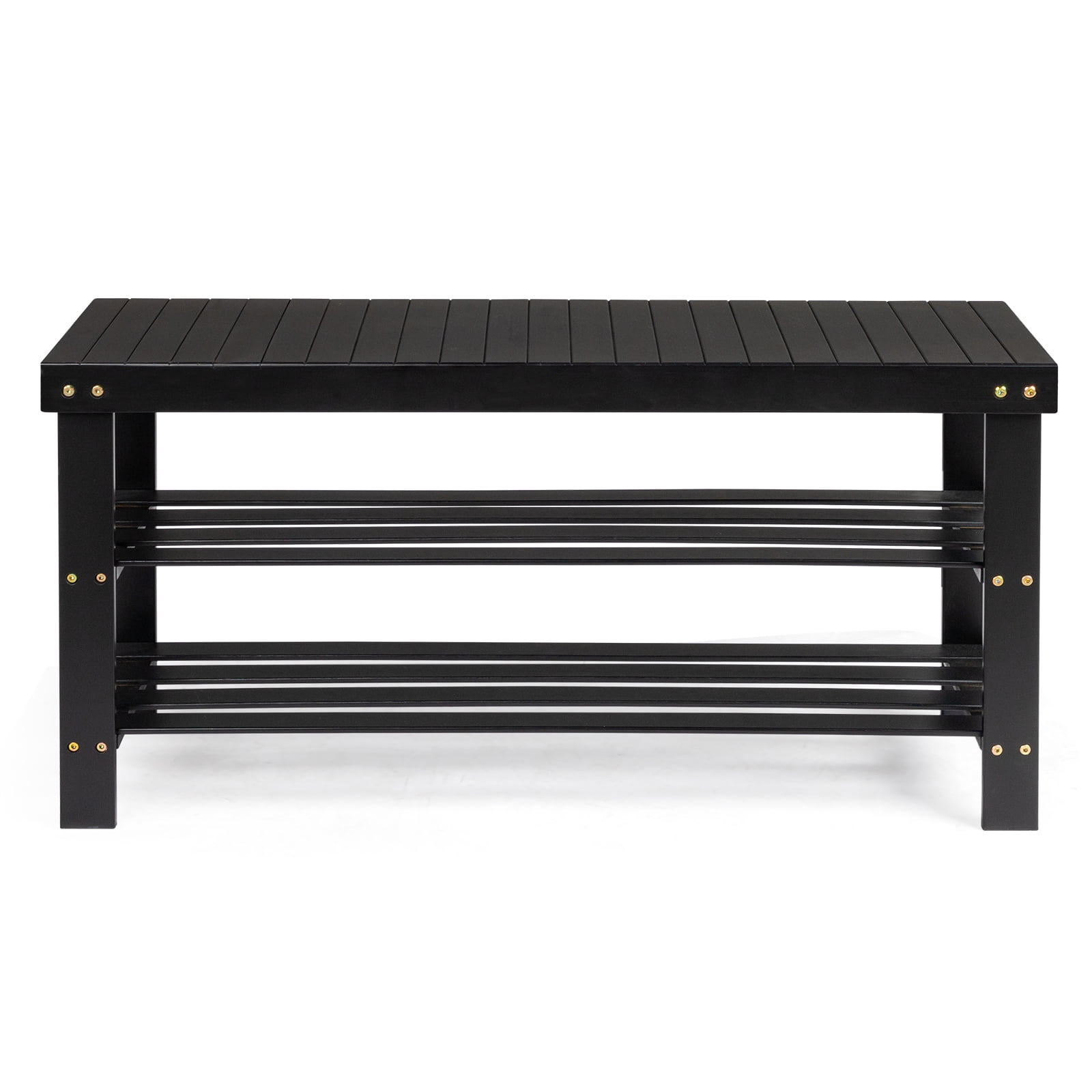 3 Tier Shoe Rack Seamless Top Bamboo