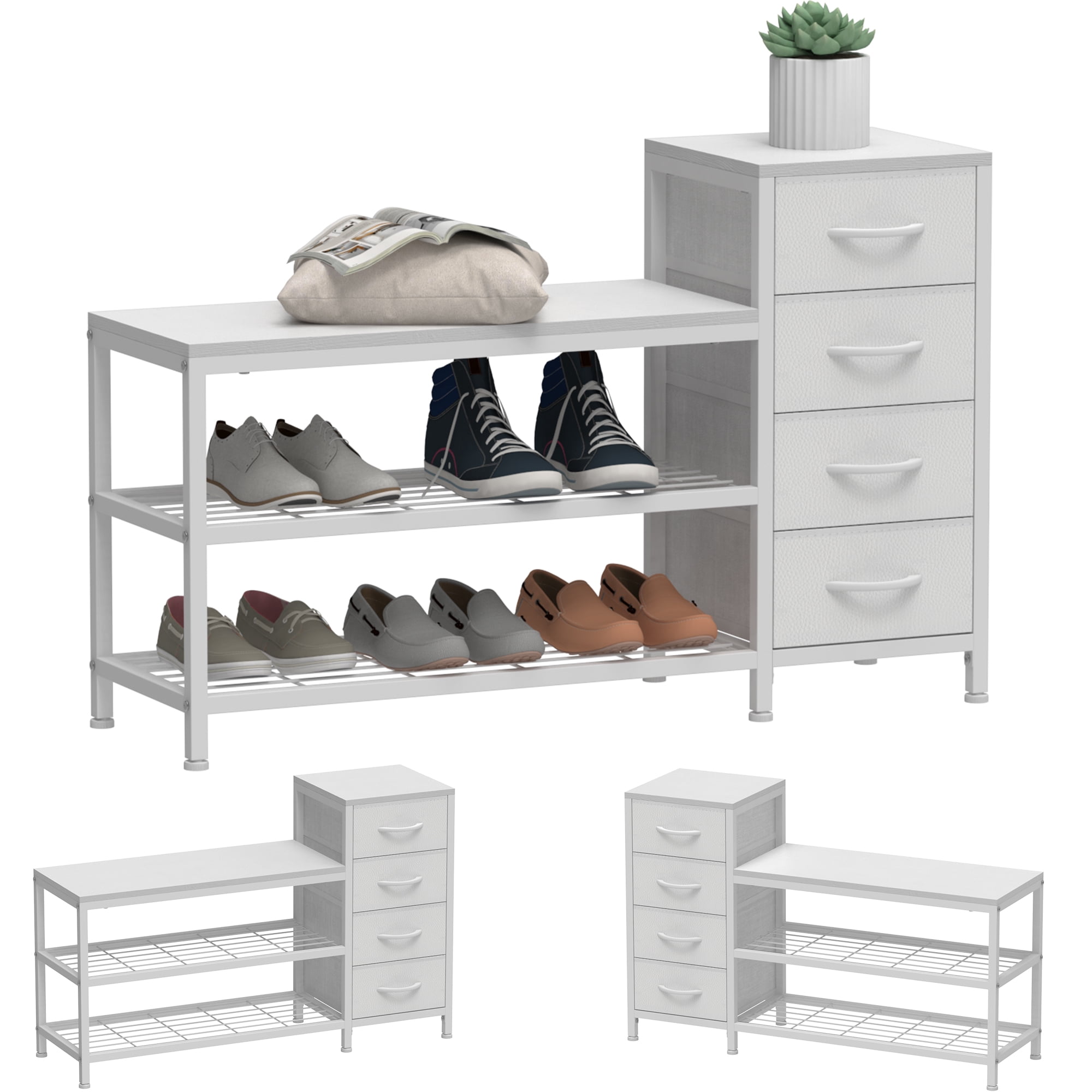 lancaster argos shoe cabinet grey