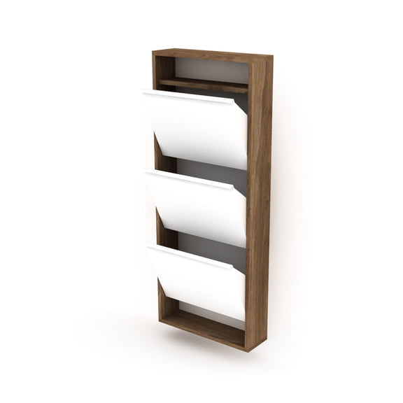 3 Tier Shoe Storage Cabinet | Hide Footwear in Pantry | Durable Wood Structure | Alleviate Shoe Jumbled State