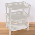 thumbnail image 1 of 3 Tier Shower Caddy Organizer Shelf Corner, Detachable Plastic Storage Rack, Countertop Shelf, Multifunctional Cosmetic Storage Holder Organizer for Bathroom Kitchen, 1 of 3