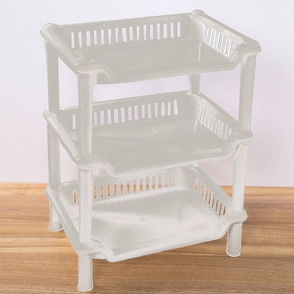 3 Tier Shower Caddy Organizer Shelf Corner, Detachable Plastic Storage Rack, Countertop Shelf, Multifunctional Cosmetic Storage Holder Organizer for Bathroom Kitchen