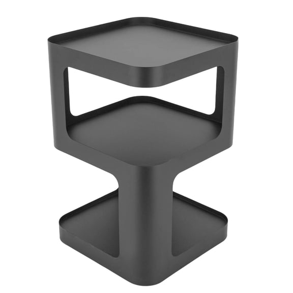 3-Tier Side Table Coffee Table Sofa Bedside Table Storage Organizer Space Saving Black