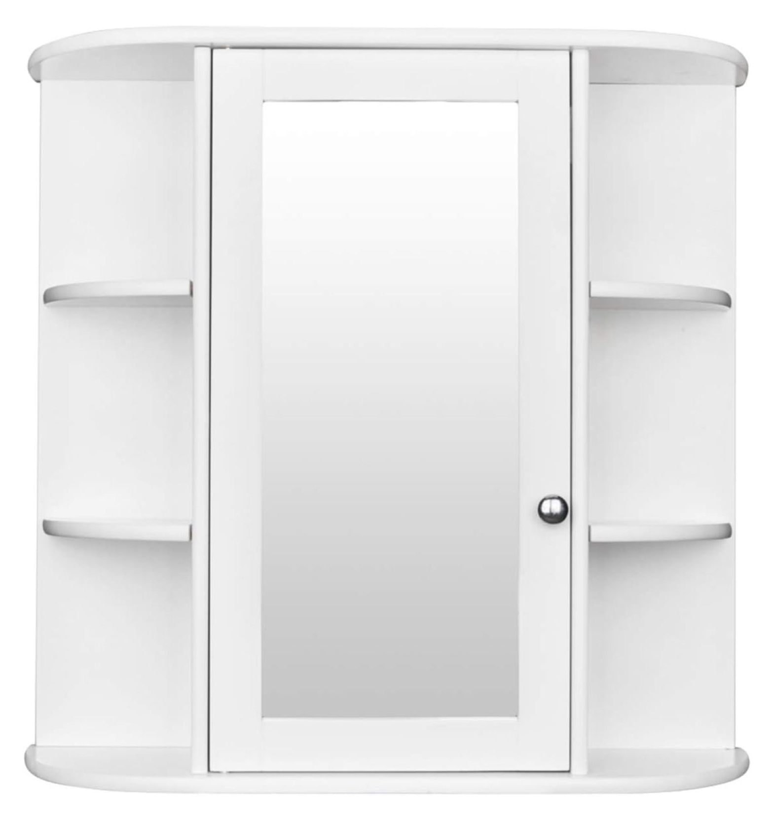 3Tier Single Door Mirror Indoor Bathroom Wall Mounted Shelf