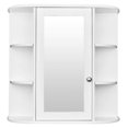 3Tier Single Door Mirror Indoor Bathroom Wall Mounted Shelf