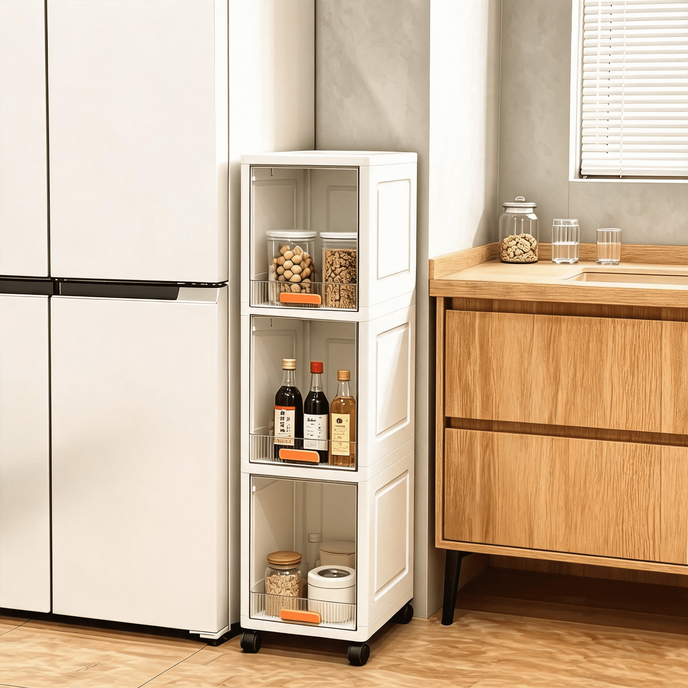 Slim Storage Cabinet