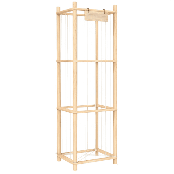 3 Tier Solid Wood Plush Toy Display Shelf Stuffed Animal Storage Rack ...