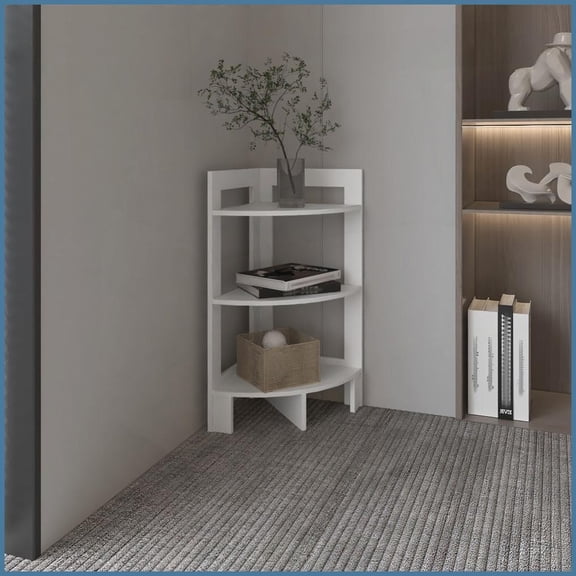 3-Tier Space-Saving Corner Coffee Table with Tray Top - Ideal for Small Spaces Living Room Bedroom