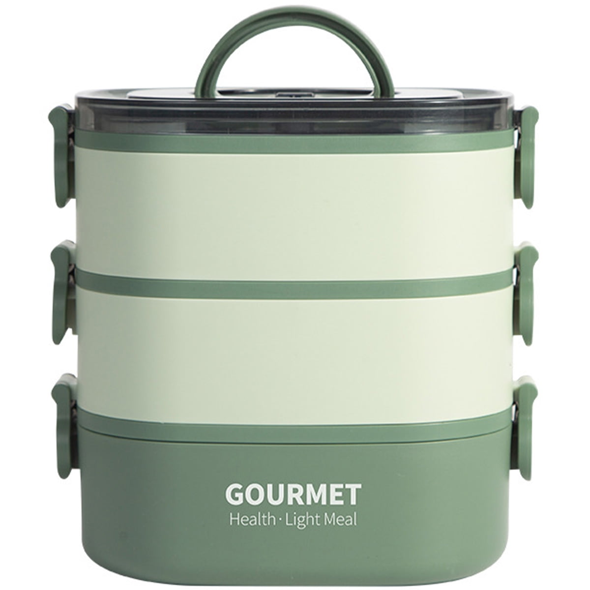 3-Tier Stackable Bento Case Lunch Box 2000ML Sealed Leak-proof Meal Box ...