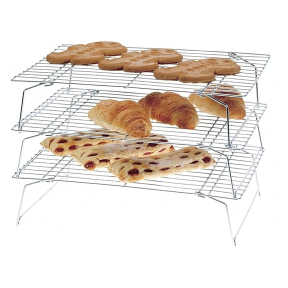 3-Tier Stackable Cooling Rack Set, 12.5 x 18/32cm x 45.5cm