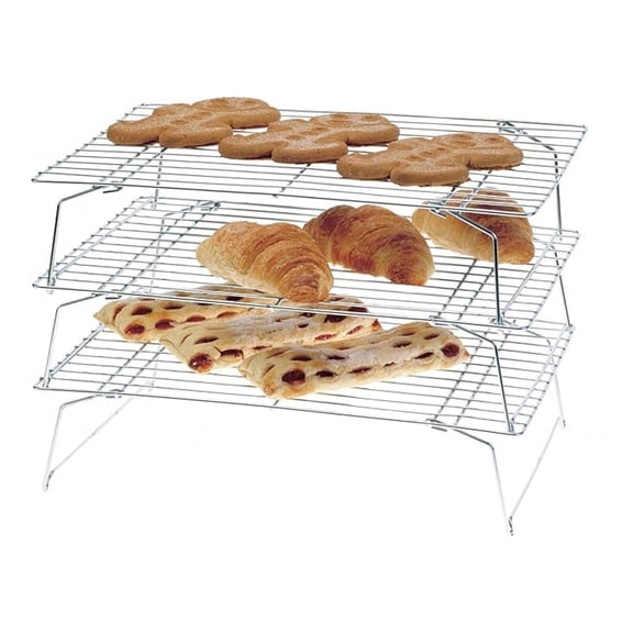 3-Tier Stackable Cooling Rack Set, 12.5 x 18/32cm x 45.5cm
