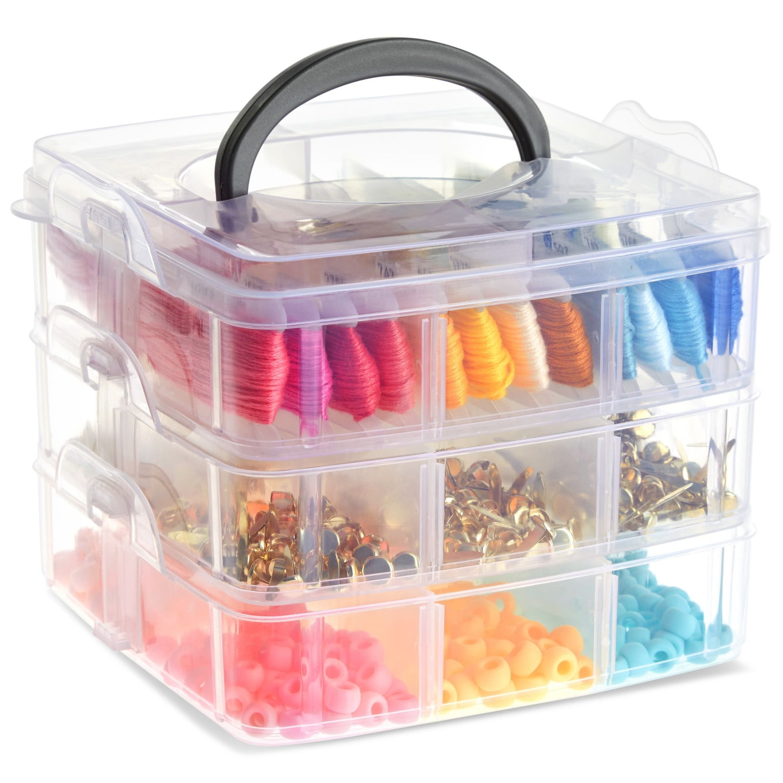 Wholesale Plastic Coil box with 144 Colorful Sewing Thread Bobbin Storage  Box Sewing Machine Accessories Set From m.