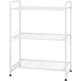thumbnail image 1 of 3-Tier Stackable Wire Shelving Unit Storage Rack, Expandable & Adjustable Kitchen Storage Cabinet Shelf Organizer, White, 1 of 6