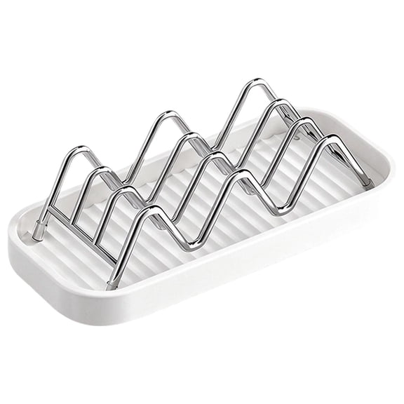 3-Tier Stainless Steel Soap Holder with Drain Tray, Rustproof Soap Saver Rack for Shower, Bathroom, Kitchen Sink, Keep Dry & Extend Life, Countertop Soap Organizer