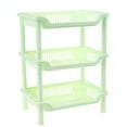 thumbnail image 1 of 3 Tier Storage Rack - Rectangular Shelf, Bathroom Kitchen Organizer, Floor Standing Multifunctional Storage for Living Room, Bedroom, Office, 11.02x7.09x16.54in, 1 of 5