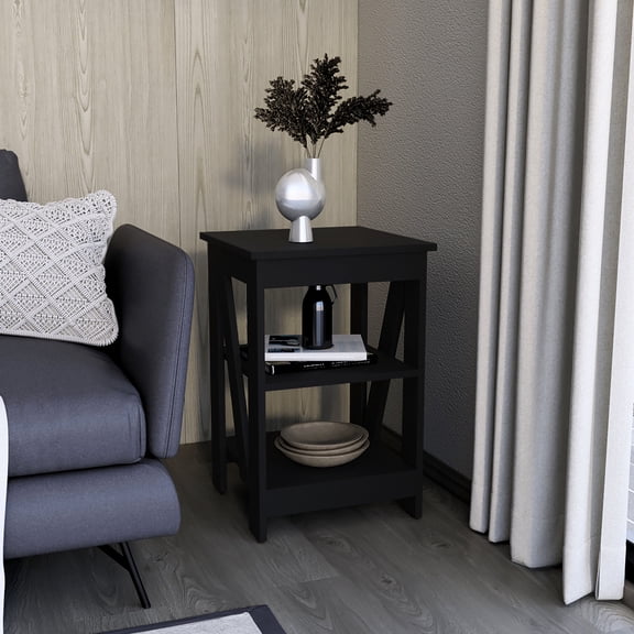 3-Tier Table | Used as Hallway Table | Engineered Wood Construction | Protect Floor Surface