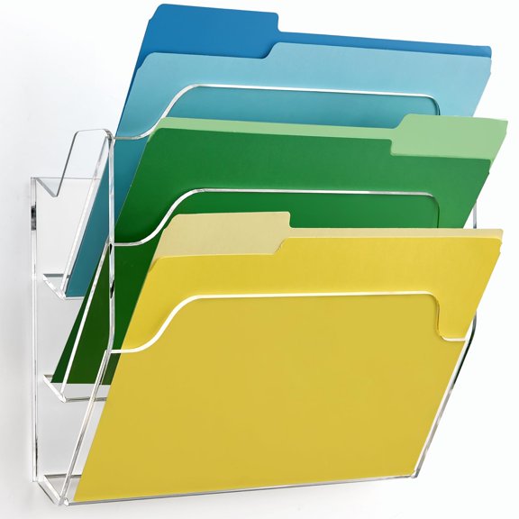 3 Tier Tilted Hanging Wall File Organizer