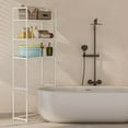thumbnail image 1 of 3-Tier Over The Toilet Storage Shelf with Sturdy Metal Frame,Space-Saving Bathroom Organizer for Towels,Toiletries and Decor,Rust-Resistant Coating for Long-Lasting Use(White), 1 of 6
