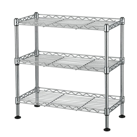 3-Tier UltraZinc Metal Cabinet Organizer - Rust-Resistant Shelving Rack for Kitchen, Bathroom, Pantry, Under-Sink Storage & Countertop Organization