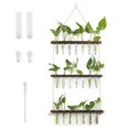 3Tier Wall Hanging Planter Glass Hydroponic Vase Plant Flower