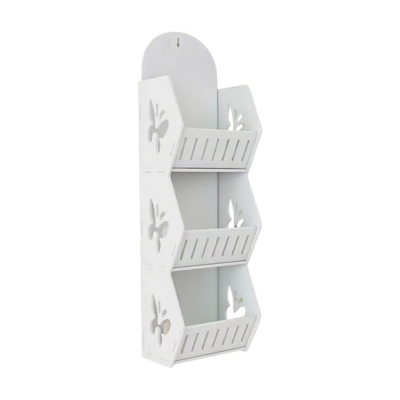 3-Tier Wall Mounted Bathroom Storage Rack, Space-Saving Multifunctional ...