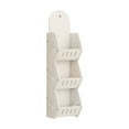 thumbnail image 1 of 3-Tier Wall-Mounted Storage Rack - Rustproof Organizer for Bathroom, Shower, Kitchen, and Laundry Room - Maximize Vertical Space ( White/S ), 1 of 6