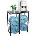 3 Tier Water Bottle Holder for 5 Gallon Water Stand, 4Tray Heavy Duty