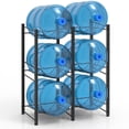 3-Tier Water Bottle Holder Heavy Duty Double Row 5-Gallon Water Jug ...