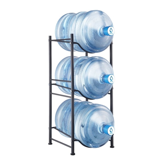 3-Tier Water Jug Holder Rack, Heavy-Duty Cast Iron Water Bottle Stand ...
