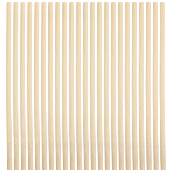 50 Pieces Wooden Dowels and Support Straws for 3-Tier Wedding Cake Stand, Board Rods for Cake Decorating Supplies