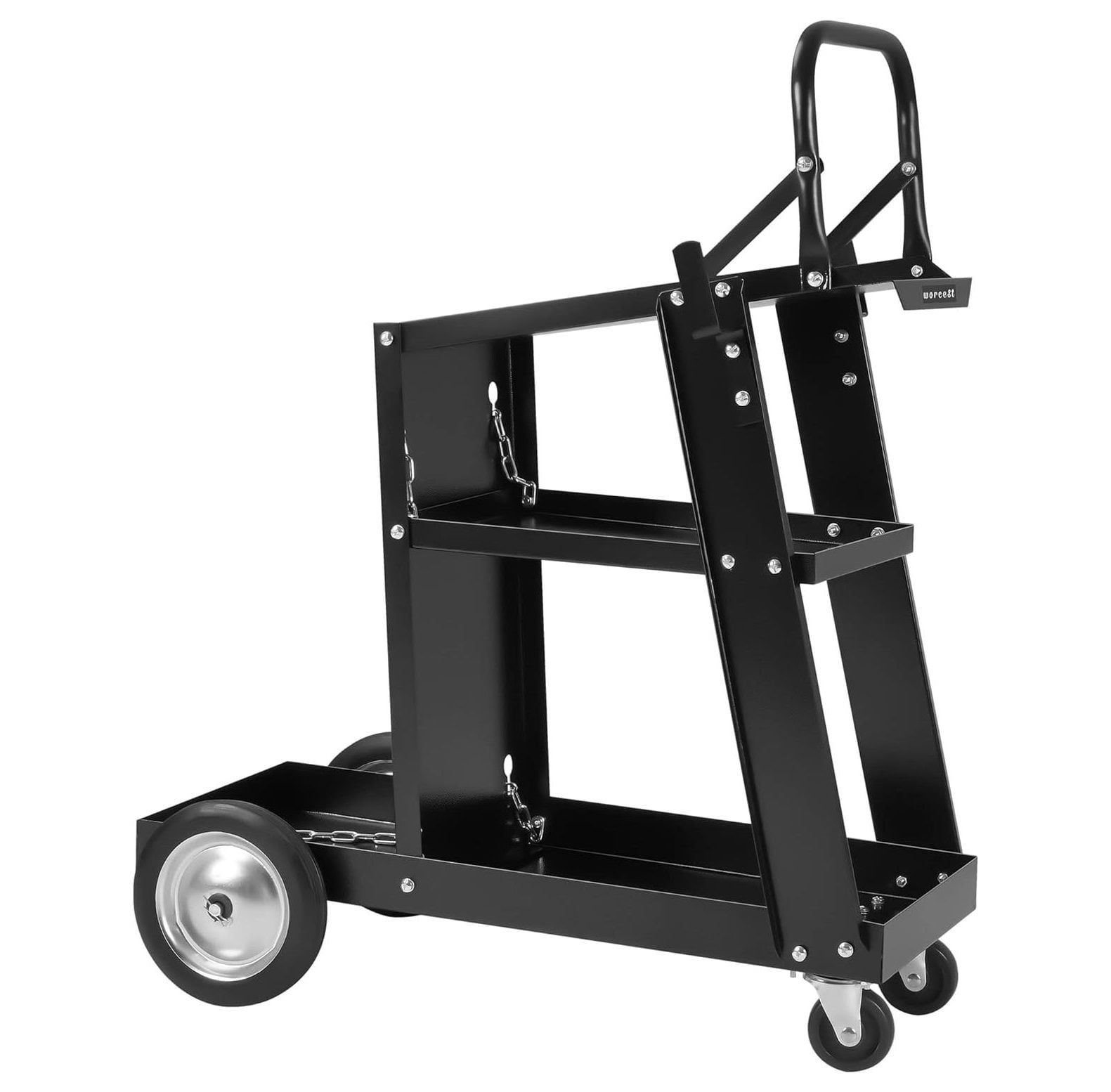 3Tier Welding Cart Plasma Cutter, Steel Constructed and Black Powder