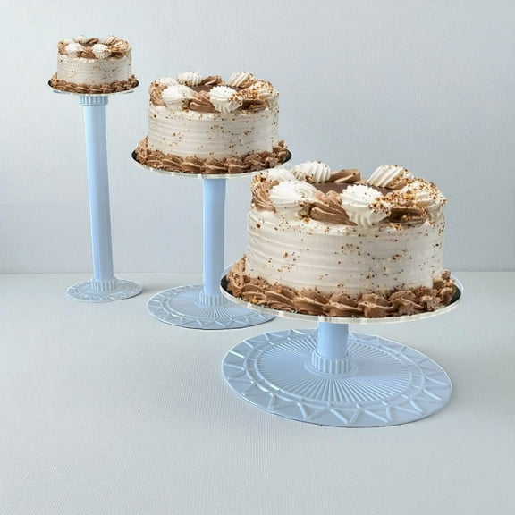 3-Tier White Cake Stand Set - Sturdy Round Dessert Display Holder Centerpiece Tier Stand