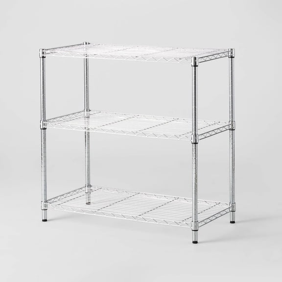 3 Tier Wide Wire Shelving - Adjustable Metal Utility Storage Shelves, 3 Shelves, 350 lb Capacity
