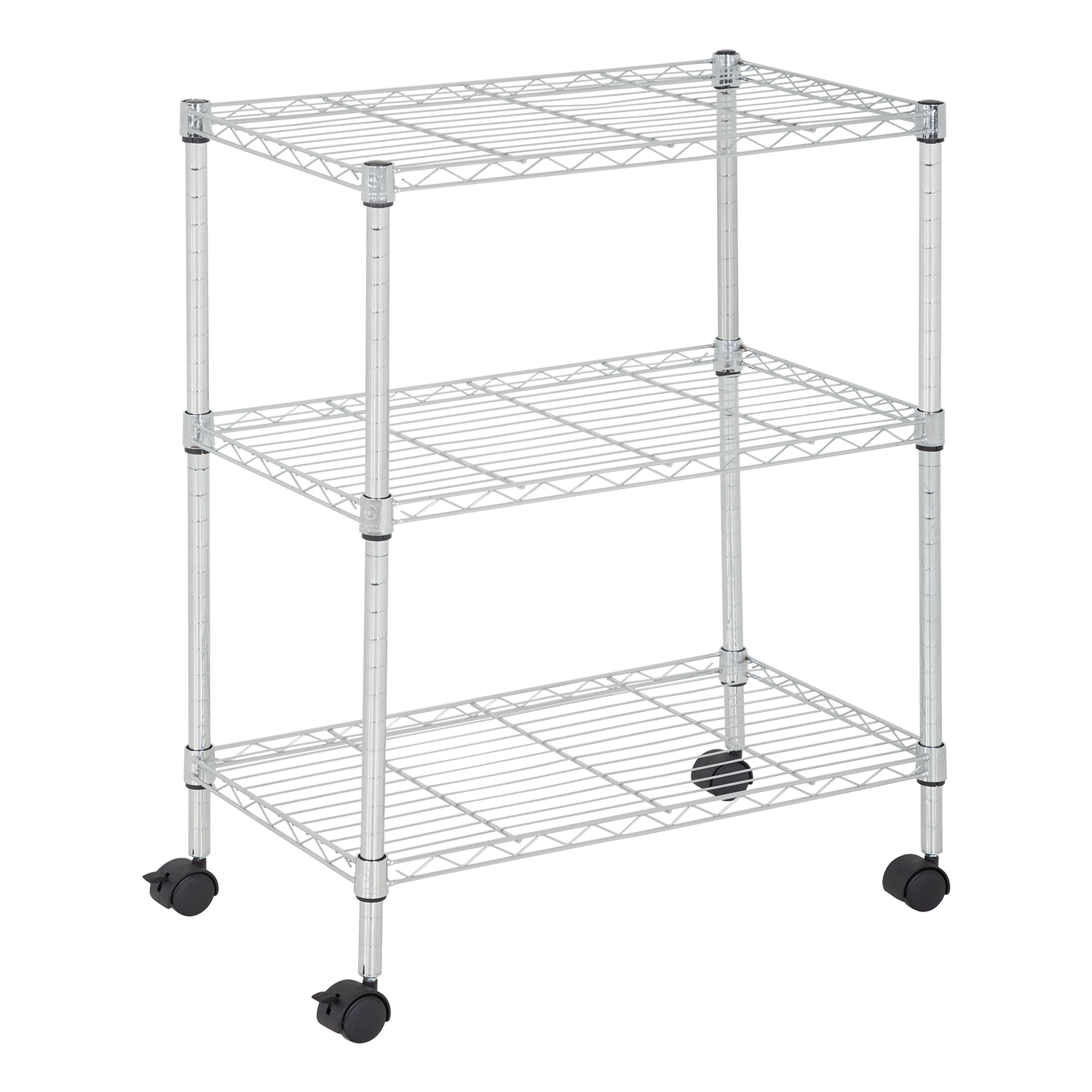Hyper Tough 3Tier Multipurpose Wire Shelving Rack, Chrome Color