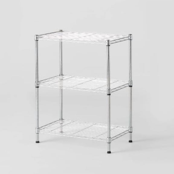 3-Tier Metal Wire Shelving - Multipurpose Storage Shelf