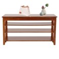 thumbnail image 1 of 3-Tier Wooden Shoe Storage Bench, Shoe Rack Bench 39.3*11.81*22.04in, 1 of 15